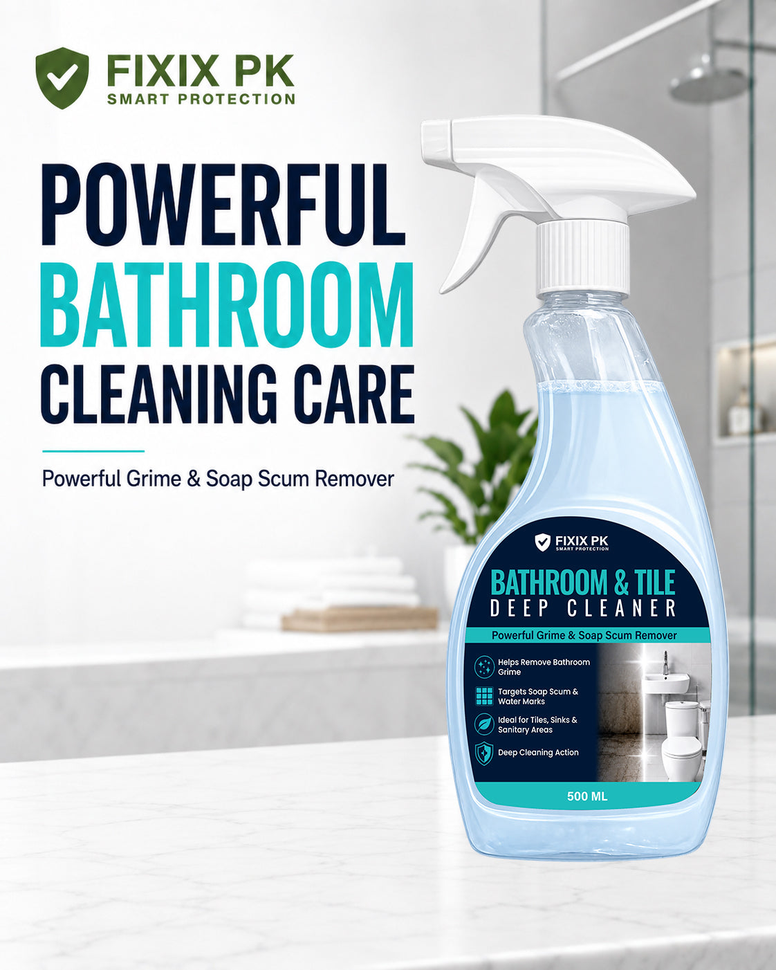 FIXIX PK Bathroom & Tile Deep Cleaner