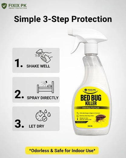 Bed Bug Killer Spray 500ml –  Kills Bed Bugs & Eggs (Indoor Safe) | FIXIX PK