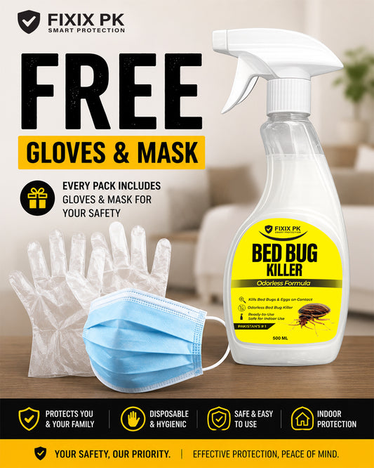 Bed Bug Killer Spray 500ml –  Kills Bed Bugs & Eggs (Indoor Safe) | FIXIX PK