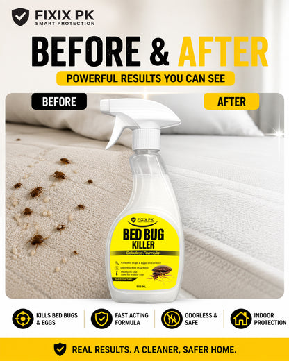 Bed Bug Killer Spray 500ml –  Kills Bed Bugs & Eggs (Indoor Safe) | FIXIX PK