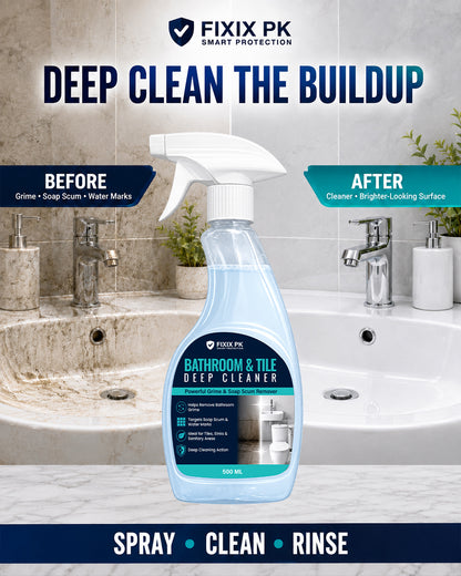 FIXIX PK Bathroom Deep Clean & Shine Kit | 3-Piece Bathroom Cleaning Bundle