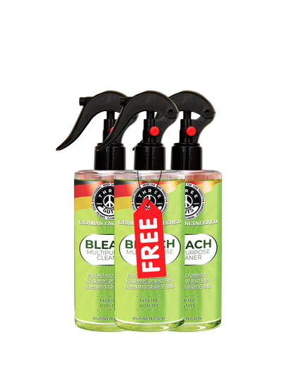 Bleach Multipurpose Cleaner – Powerful Stain, Mold & Germ Removal Formula | THREE GUYS | German Engineered