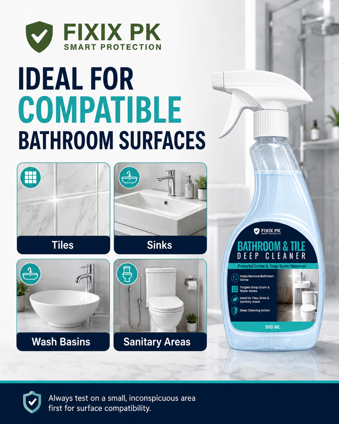 FIXIX PK Bathroom & Tile Deep Cleaner