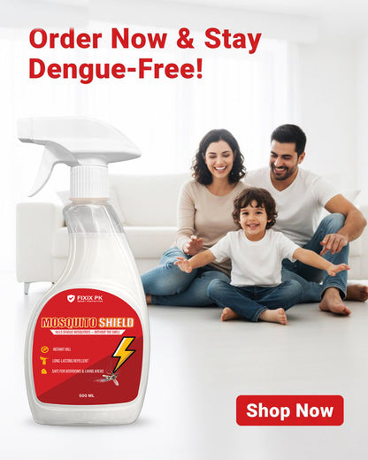Mosquito Shield – Pakistan’s Professional-Grade Odourless Dengue Mosquito Killer & Repellent | FIXIX PK