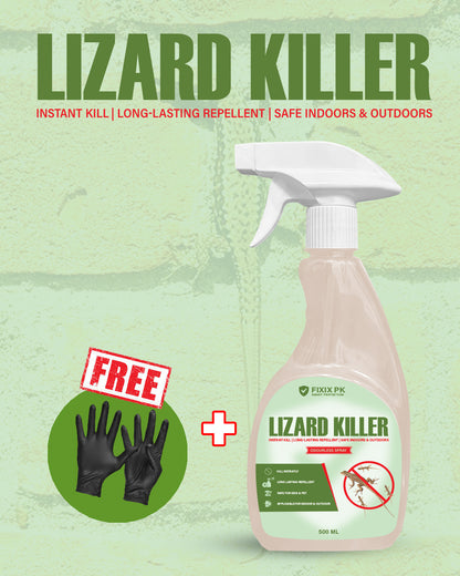 Lizard Killer – Odourless Instant Kill & Long-Lasting Repellent Spray For Indoors & Outdoors | FIXIX PK
