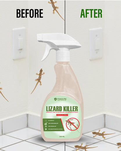 Lizard Killer – Odourless Instant Kill & Long-Lasting Repellent Spray For Indoors & Outdoors | FIXIX PK