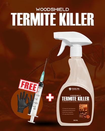 WoodShield Termite Killer – Pakistan’s Professional-Grade Odourless Termite Protection | FIXIX PK
