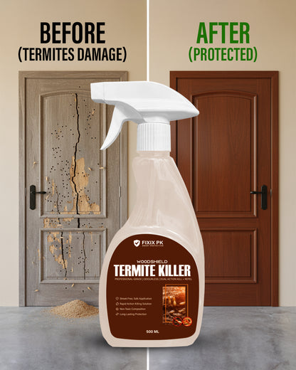 WoodShield Termite Killer – Pakistan’s Professional-Grade Odourless Termite Protection | FIXIX PK