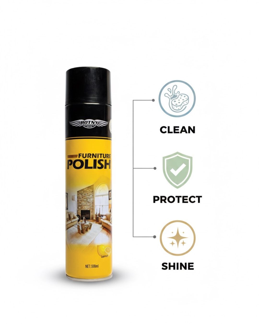 Furniture Polish Spray 650ml – Shine, Protect & Refresh | BOTNY
