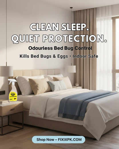 Bed Bug Killer Spray 500ml – Odorless, Kills Bed Bugs & Eggs (Indoor Safe) | FIXIX PK