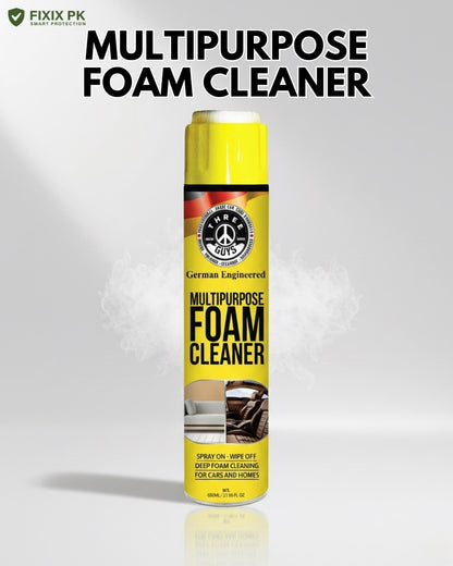 Multipurpose Foam Cleaner 650ml – Car & Home Deep-Clean Spray | THREE GUYS | German Engineered
