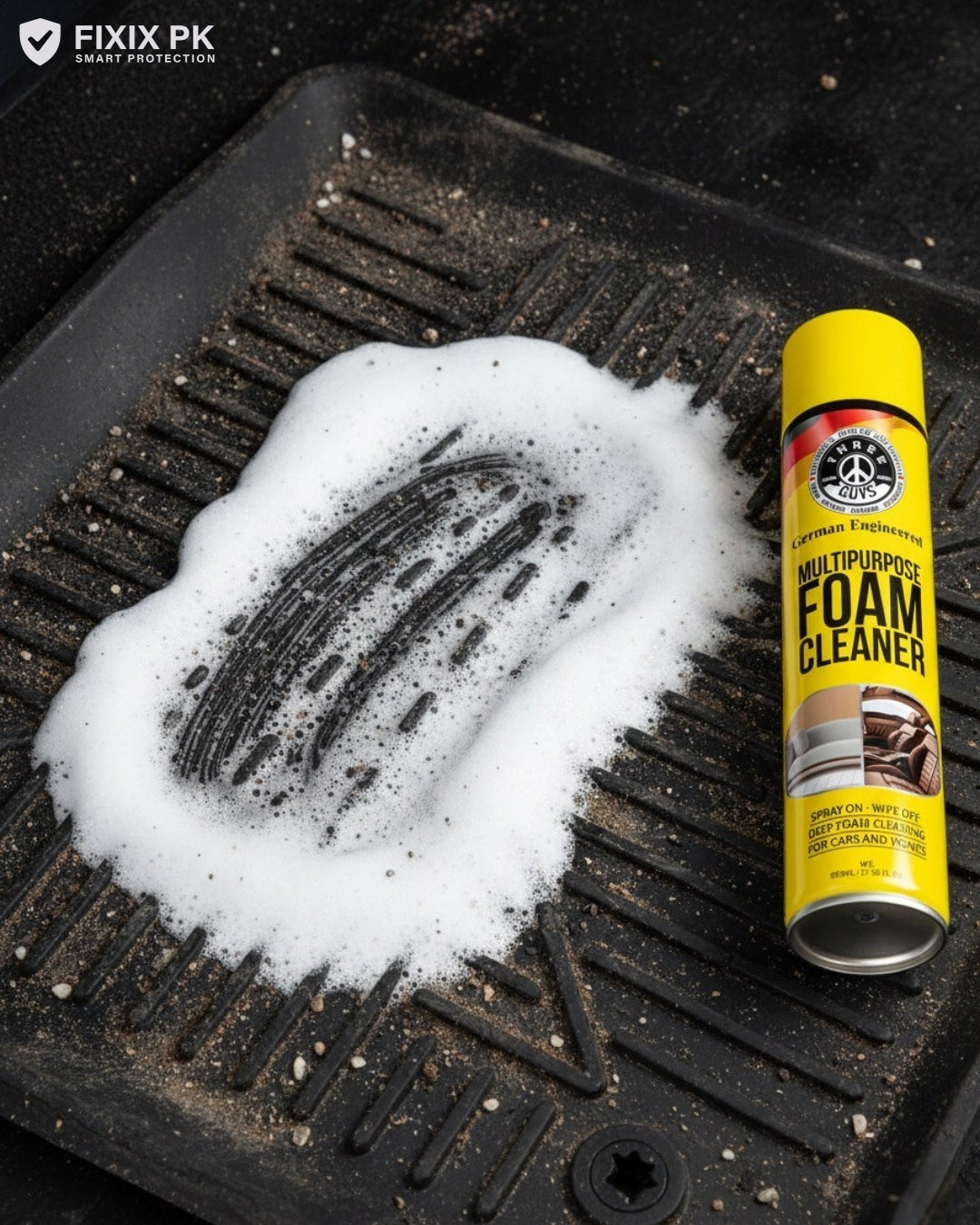 Multipurpose Foam Cleaner 650ml – Car & Home Deep-Clean Spray | THREE GUYS | German Engineered