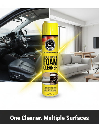 Multipurpose Foam Cleaner 650ml – Car & Home Deep-Clean Spray | THREE GUYS | German Engineered