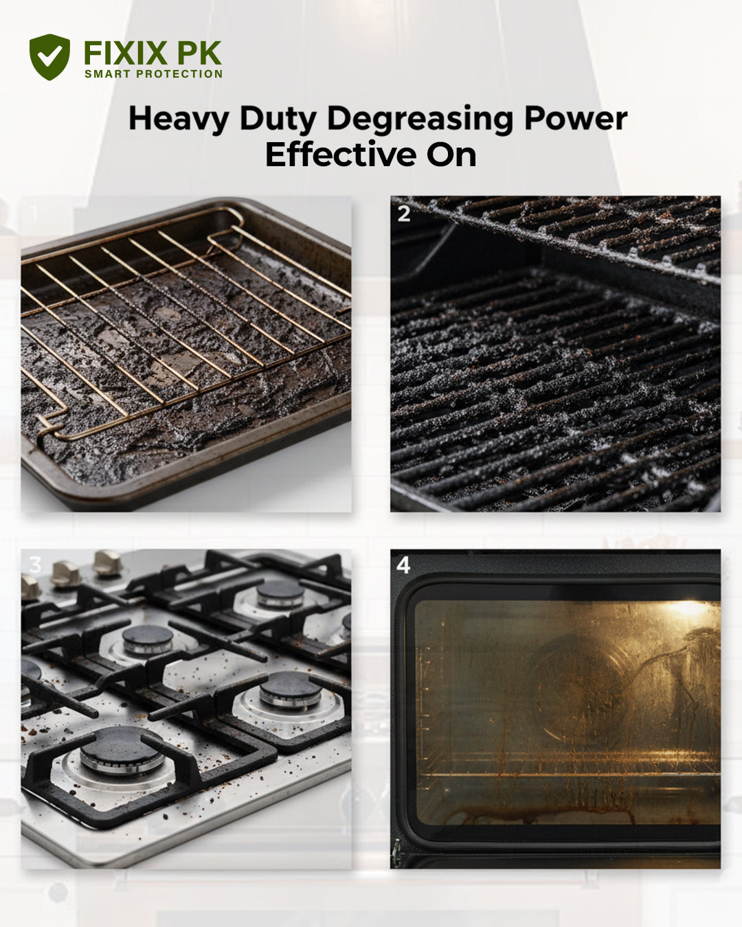 Oven Cleaner – Heavy-Duty Grease & Burnt Stain Remover for Ovens & Grills  | THREE GUYS | German Engineered