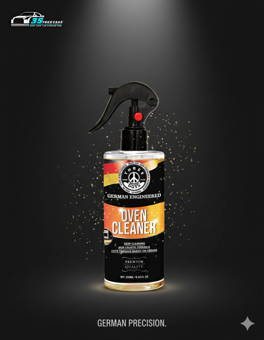 Oven Cleaner – Heavy-Duty Grease & Burnt Stain Remover for Ovens & Grills  | THREE GUYS | German Engineered