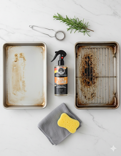 Oven Cleaner – Heavy-Duty Grease & Burnt Stain Remover for Ovens & Grills  | THREE GUYS | German Engineered