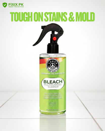 Bleach Multipurpose Cleaner – Powerful Stain, Mold & Germ Removal Formula | THREE GUYS | German Engineered