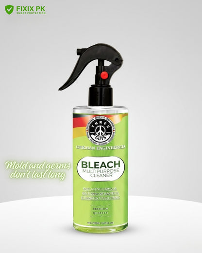 Bleach Multipurpose Cleaner – Powerful Stain, Mold & Germ Removal Formula | THREE GUYS | German Engineered
