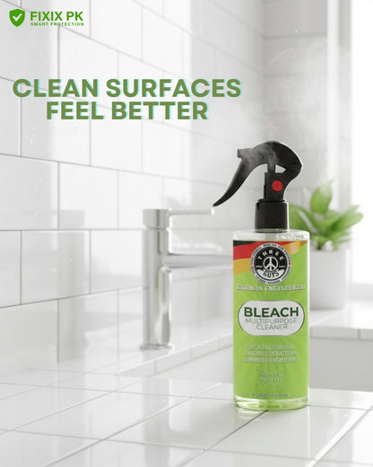 Bleach Multipurpose Cleaner – Powerful Stain, Mold & Germ Removal Formula | THREE GUYS | German Engineered