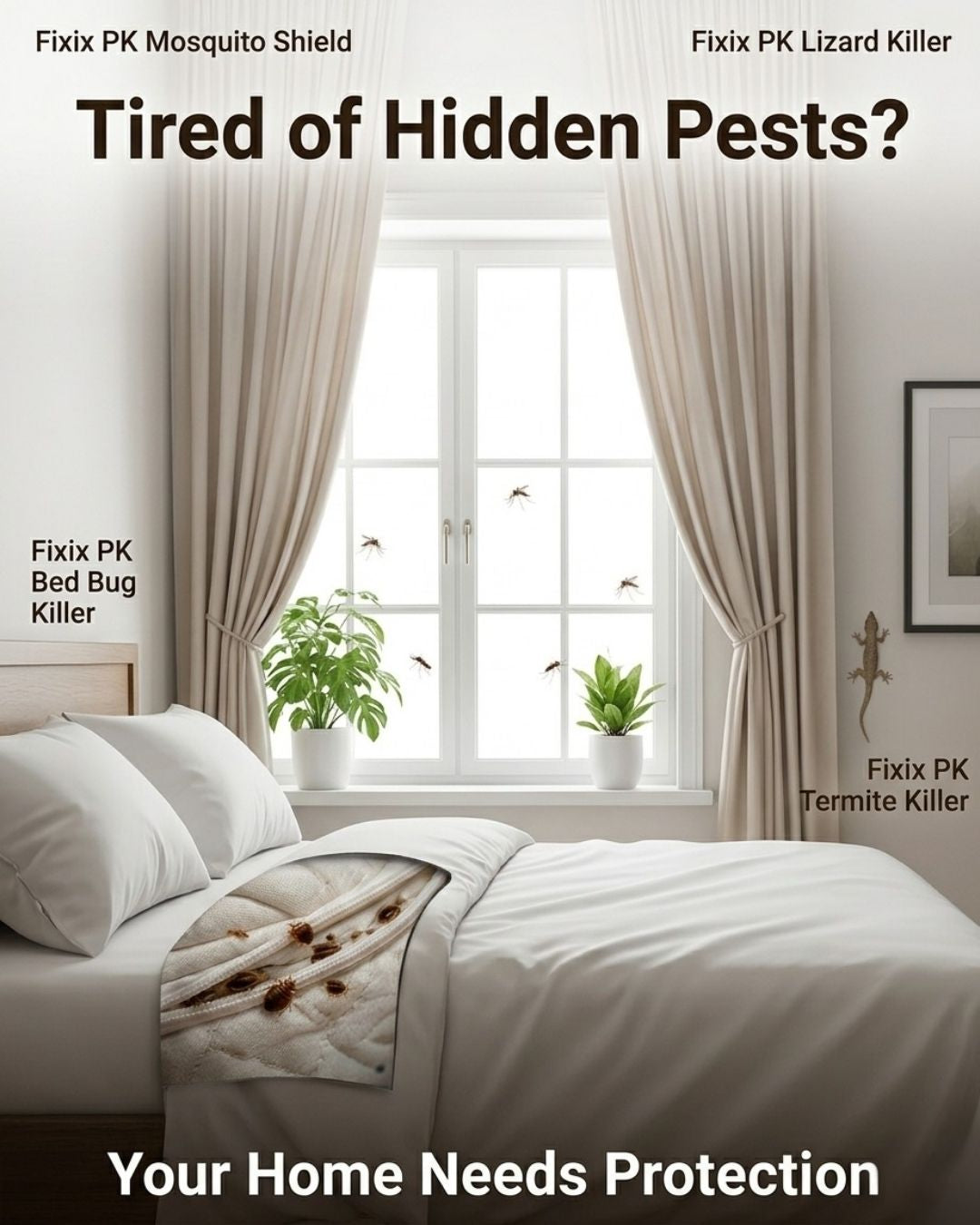 FIXIX PK Advanced Home Pest Control Pack – Complete Indoor Pest Solution