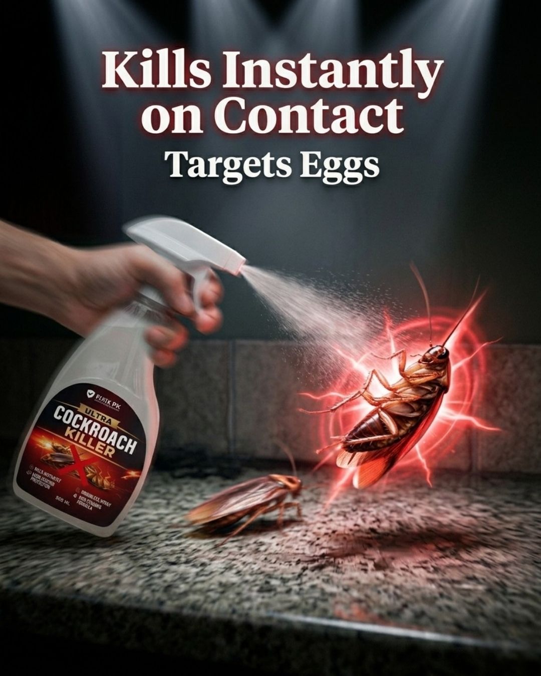 Ultra Cockroach Killer Spray 500ml – Kills Cockroaches & Eggs (Odorless Formula) | FIXIX PK