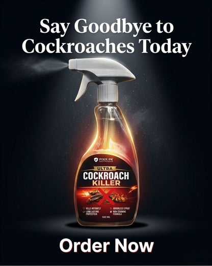 Ultra Cockroach Killer Spray 500ml – Kills Cockroaches & Eggs (Odorless Formula) | FIXIX PK