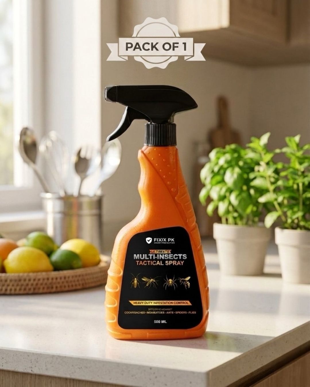 Ultimate Multi‑Insects Tactical Spray – 500ml | FIXIX PK (Kills Cockroaches, Mosquitoes, Ants, Spiders & Flies)