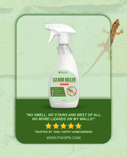 Lizard Killer – Odourless Instant Kill & Long-Lasting Repellent Spray For Indoors & Outdoors | FIXIX PK