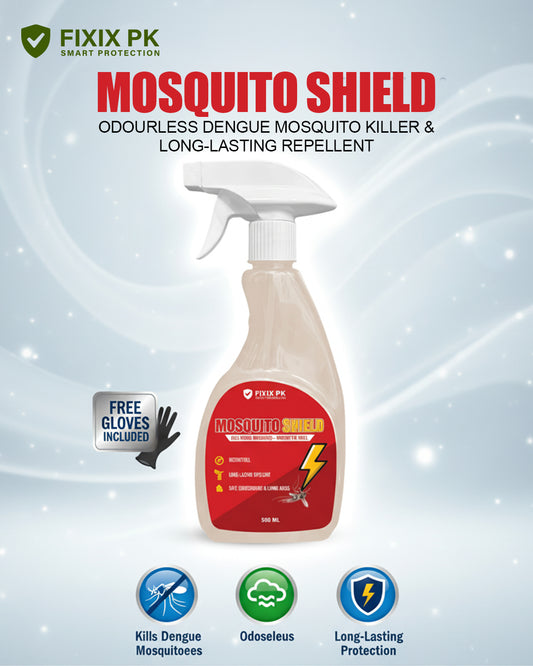 Mosquito Shield – Pakistan’s Professional-Grade Odourless Dengue Mosquito Killer & Repellent | FIXIX PK