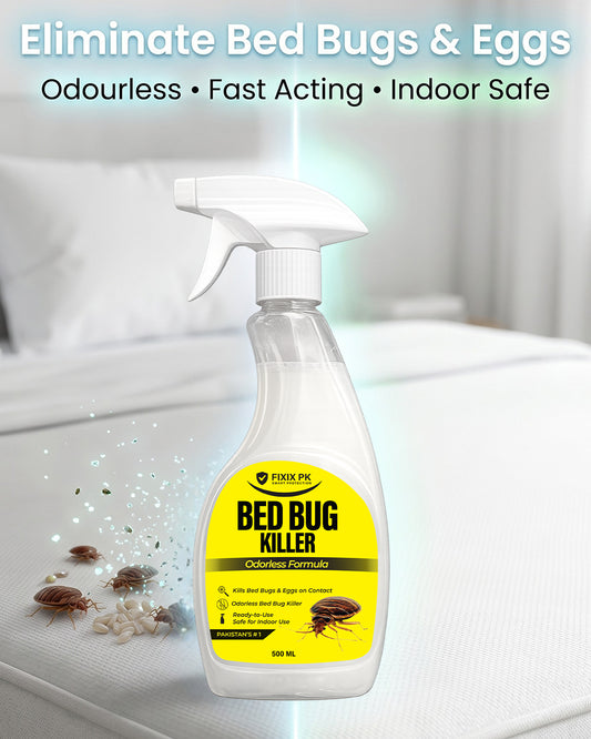 Bed Bug Killer Spray 500ml –  Kills Bed Bugs & Eggs (Indoor Safe) | FIXIX PK
