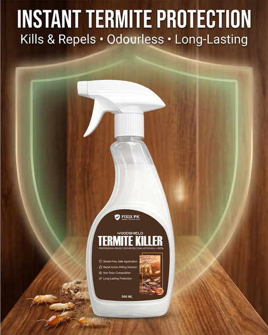 WoodShield Termite Killer – Pakistan’s Professional-Grade Odourless Termite Protection | FIXIX PK