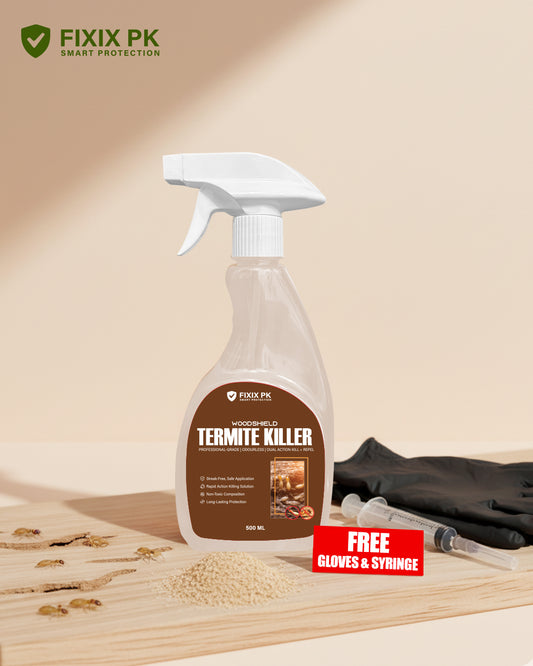 WoodShield Termite Killer – Pakistan’s Professional-Grade Odourless Termite Protection | FIXIX PK