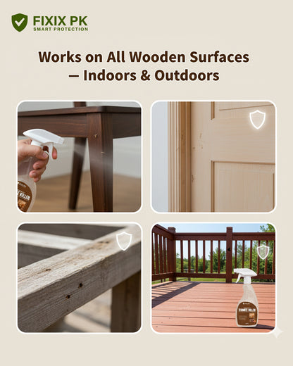 WoodShield Termite Killer – Pakistan’s Professional-Grade Odourless Termite Protection | FIXIX PK