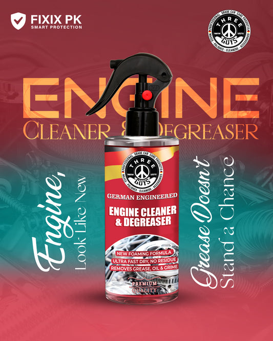 Engine Cleaner & Degreaser 250ml – Foaming Formula | THREE GUYS | German Engineered
