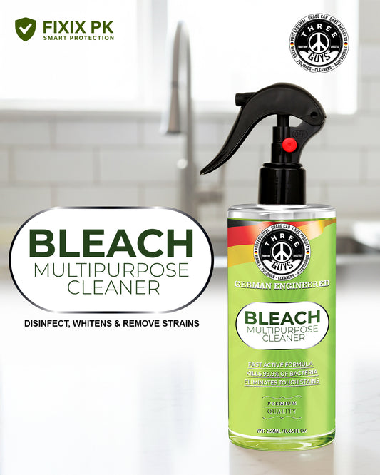 Bleach Multipurpose Cleaner – Powerful Stain, Mold & Germ Removal Formula | THREE GUYS | German Engineered