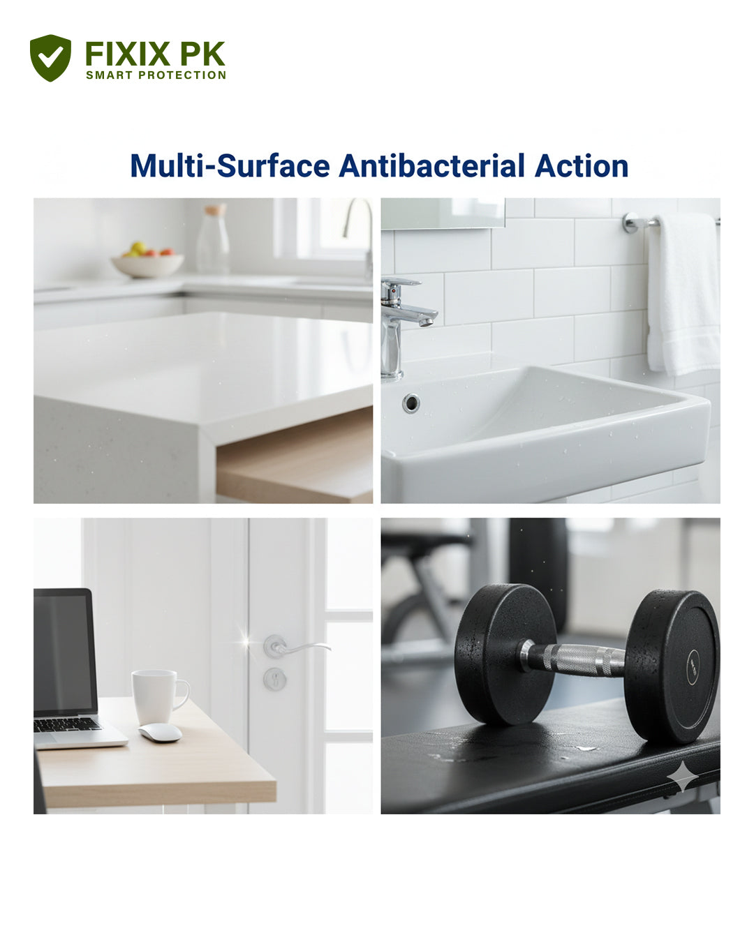 Germ Cleaner Disinfectant – Antibacterial Surface Sanitizer for Home & Office | THREE GUYS | German Engineered