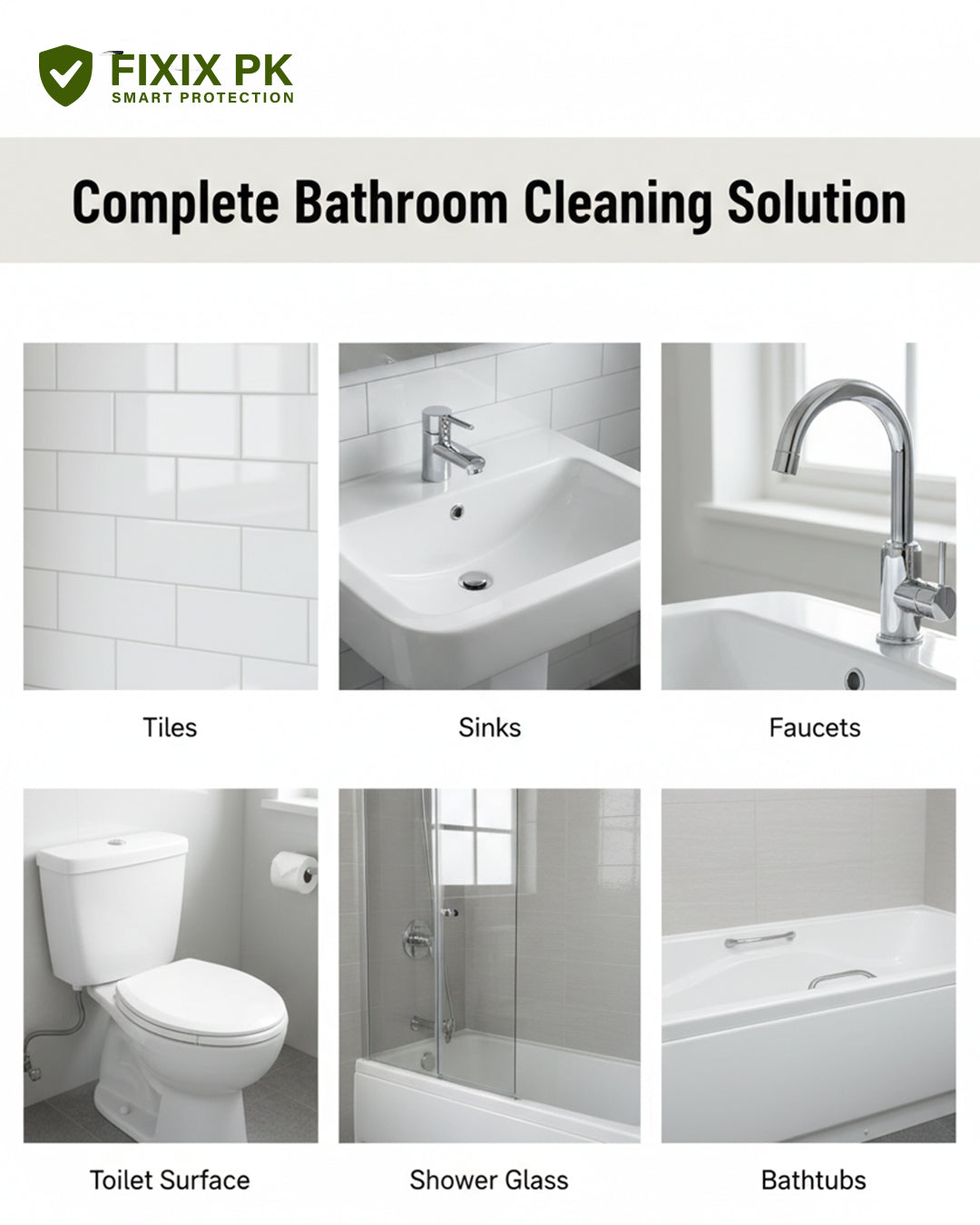 Bathroom Cleaner – Soap Scum, Hard Water & Tile Stain Remover | THREE GUYS | German Engineered