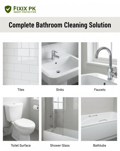 Bathroom Cleaner – Soap Scum, Hard Water & Tile Stain Remover | THREE GUYS | German Engineered