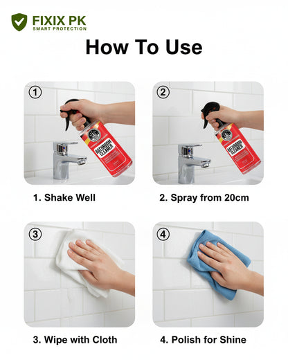 Bathroom Cleaner – Soap Scum, Hard Water & Tile Stain Remover | THREE GUYS | German Engineered
