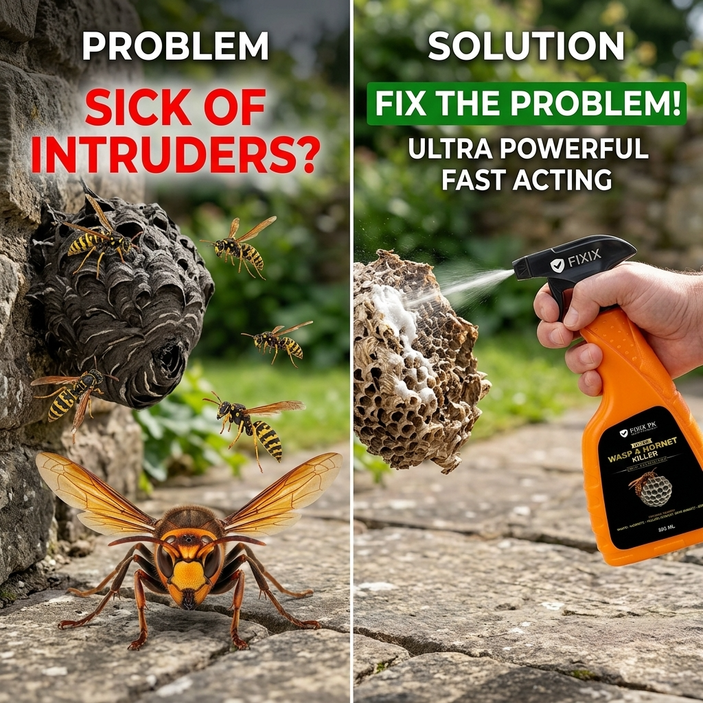 Ultra Wasp & Hornet Killer Spray – 500ml | FIXIX PK (Bhir Eliminator – Precision Jet Spray)