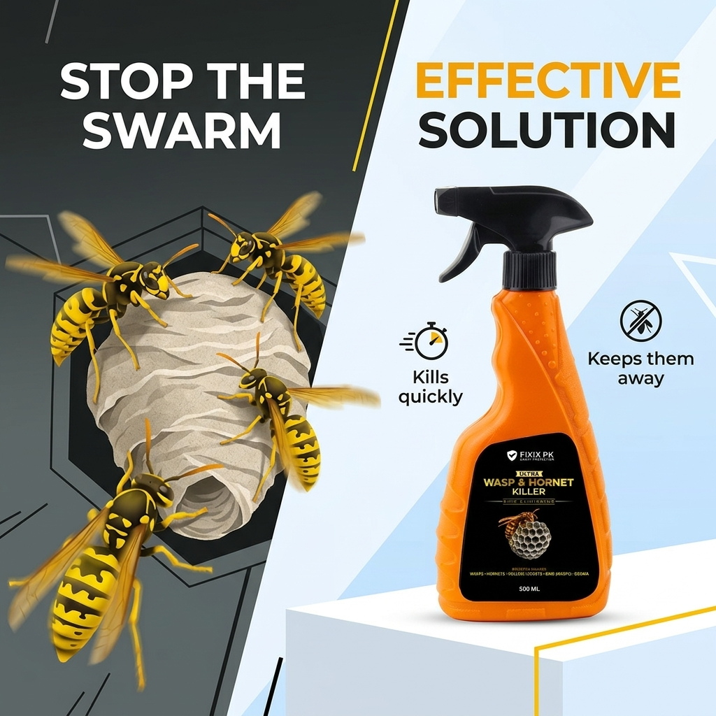 Ultra Wasp & Hornet Killer Spray – 500ml | FIXIX PK (Bhir Eliminator – Precision Jet Spray)