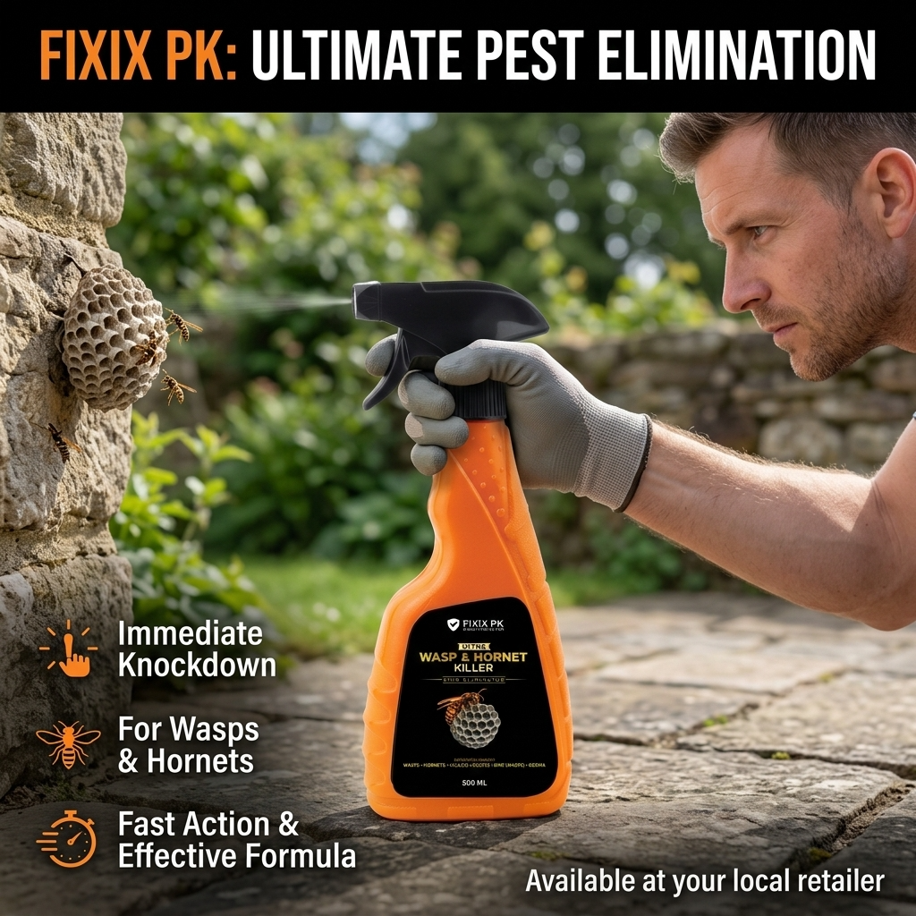 Ultra Wasp & Hornet Killer Spray – 500ml | FIXIX PK (Bhir Eliminator – Precision Jet Spray)