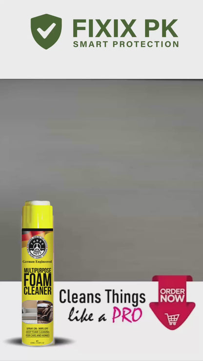 Multipurpose Foam Cleaner 650ml – Car & Home Deep-Clean Spray | THREE GUYS | German Engineered